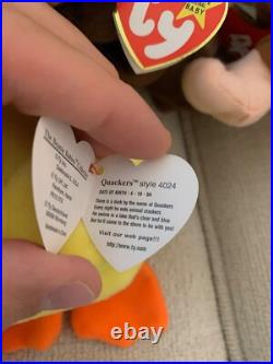 Beanie Baby Rare Retired Collection, (Patti 1992, Batty 1996 Valentino 1994)