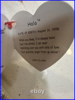 Beanie babies HALO Rare With Errors 1998