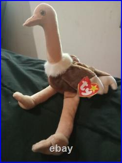 Beanie babies RARE find stretch the ostrich from non smoking housec