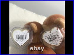 Beanie babies bongo a pair both retired with ultra rare errors