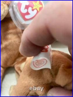Beanie babies bongo a pair both retired with ultra rare errors