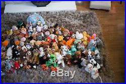 Beanie babies massive bundle 120 rares errors with tags all listed by name
