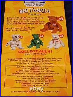 Beanie babies rare retired. BRITTANIA in mint condition. Beanie babies