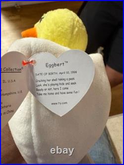 Beanie baby eggbert 1998 RARE retired with errors