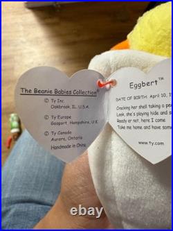 Beanie baby eggbert 1998 RARE retired with errors