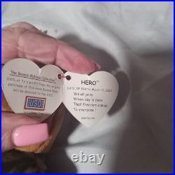 Beanie baby rare Hero, 3/12/2003, collector quality, tag errors