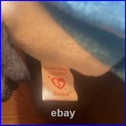 Beautiful & Rare Rocket Beanie Baby by TY withTag Errors