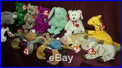 Big Lot Of Rare Beanie Babies! Serious Buyers Only