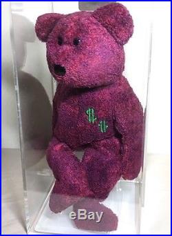 Billionaire Bear #2 Prototype Extremely Rare Ty Beanie Baby