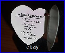 Blackie Ty Beanie Baby Bear 9 errors 1st Gen MINT PVC Suface Origiinal RARE 1993