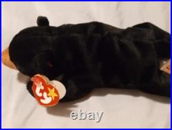 Blackie the Bear, TY Beanie Baby Vintage Original Rare Hang Tag Errors 1993 (KR) Blackie the Bear, TY Beanie Baby Vintage Original Rare Hang Tag Errors 1993 (KR)