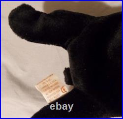 Blackie the Bear, TY Beanie Baby Vintage Original Rare Hang Tag Errors 1993 (KR) Blackie the Bear, TY Beanie Baby Vintage Original Rare Hang Tag Errors 1993 (KR)