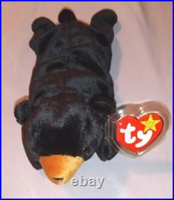 Blackie the Bear, TY Beanie Baby Vintage Original Rare Hang Tag Errors 1993 (KR) Blackie the Bear, TY Beanie Baby Vintage Original Rare Hang Tag Errors 1993 (KR)