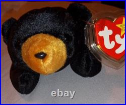 Blackie the Bear, TY Beanie Baby Vintage Original Rare Hang Tag Errors 1993 (KR) Blackie the Bear, TY Beanie Baby Vintage Original Rare Hang Tag Errors 1993 (KR)