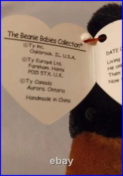 Blackie the Bear, TY Beanie Baby Vintage Original Rare Hang Tag Errors 1993 (KR) Blackie the Bear, TY Beanie Baby Vintage Original Rare Hang Tag Errors 1993 (KR)