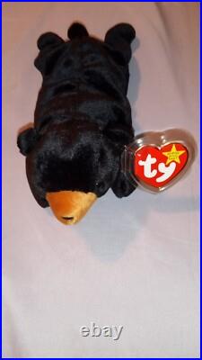Blackie the Bear, TY Beanie Baby Vintage Original Rare Hang Tag Errors 1993 (KR) Blackie the Bear, TY Beanie Baby Vintage Original Rare Hang Tag Errors 1993 (KR)
