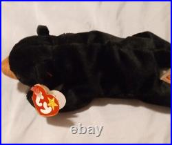 Blackie the Bear, TY Beanie Baby Vintage Original Rare Hang Tag Errors 1993 (KR) Blackie the Bear, TY Beanie Baby Vintage Original Rare Hang Tag Errors 1993 (KR)