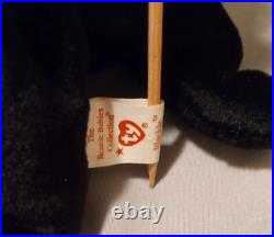 Blackie the Bear, TY Beanie Baby Vintage Original Rare Hang Tag Errors 1993 (KR) Blackie the Bear, TY Beanie Baby Vintage Original Rare Hang Tag Errors 1993 (KR)