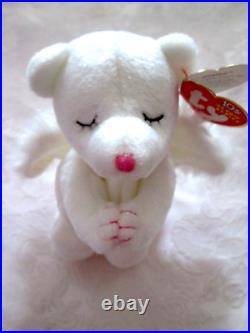 Blessed Kneeling'10 Years' Ty Beanie Baby Rare-retired Mint 2002 Tag Errors New Blessed Kneeling'10 Years' Ty Beanie Baby Rare-retired Mint 2002 Tag Errors New