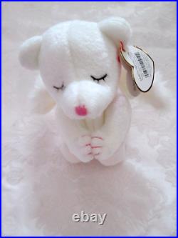 Blessed Kneeling'10 Years' Ty Beanie Baby Rare-retired Mint 2002 Tag Errors New Blessed Kneeling'10 Years' Ty Beanie Baby Rare-retired Mint 2002 Tag Errors New