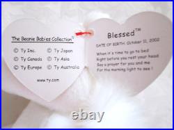 Blessed Kneeling'10 Years' Ty Beanie Baby Rare-retired Mint 2002 Tag Errors New Blessed Kneeling'10 Years' Ty Beanie Baby Rare-retired Mint 2002 Tag Errors New