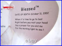 Blessed Kneeling'10 Years' Ty Beanie Baby Rare-retired Mint 2002 Tag Errors New Blessed Kneeling'10 Years' Ty Beanie Baby Rare-retired Mint 2002 Tag Errors New