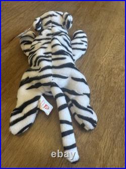 Blizzard Tiger original TY BEANIE BABIES RETIRED 1996 Rare PVC PELLETS