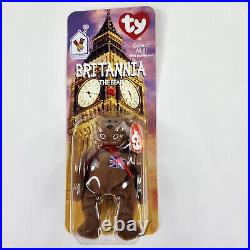 Britannia The Bear-1996 McDonalds Ty Beanie Baby Rare Errors 1993 OakBrook