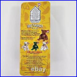 Britannia The Bear-1996 McDonalds Ty Beanie Baby Rare Errors 1993 OakBrook