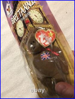 Britannia The Bear-1999 McDonalds Ty Beanie Baby with Rare Errors 1993, OakBrook