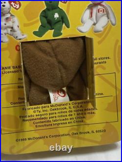 Britannia The Bear-1999 McDonalds Ty Beanie Baby with Rare Errors 1993, OakBrook