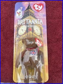 Britannia The Bear Ty Beanie Babies McDonald's 1999 (Rare Misprint)