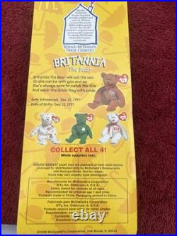 Britannia The Bear Ty Beanie Babies McDonald's 1999 (Rare Misprint)