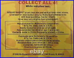 Britannia the Bear ERRORS McDonalds Retired Ty Teenie Original Beanie Baby RARE