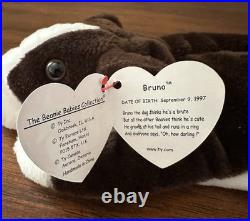 Bruno Very Rare First Generation Beanie Babie 1997