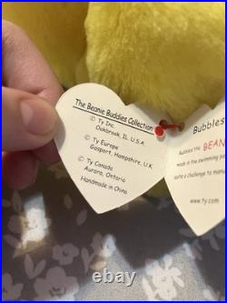 Bubbles the ORIGINAL Beanie Baby/ Rare Vintage Collectible, Mint Condition