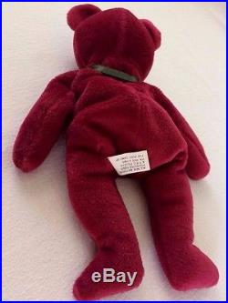 CRANBERRY TEDDY BEAR TY Beanie Baby ORIGINAL 1993 RETIRED Collectible RARE #4052