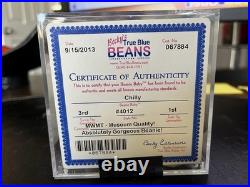 Chilly 3rd Gen Ty Beanie Baby Authenticated MWMT-MQ Ty Beanie Baby Rare