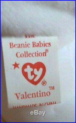 Collectors Must Have! Beanie Baby Valentino With All Rare Errors