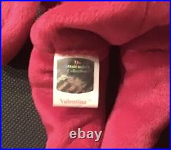 Collectors Valentina Rare TY Beanie Baby (Tag Errors) 1999 with hologram Tag