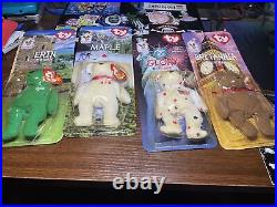 Complete Set McDonald's International Bears Ty Beanie Babies Lot Of 4 Rare
