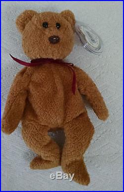 Curly Bear, Ty Beanie Baby Rare With Errors Mint Condition