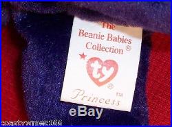 Cute 1st Edition Princess Diana 1997 Retired Ty Beanie Baby RARE
