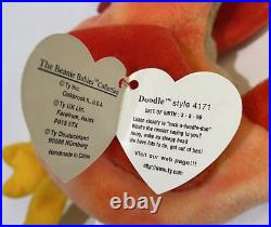 DOODLE Rooster TY Beanie Babies EXTREMELY RARE Style # 4171 MULTIPULE ERRORS DOODLE Rooster TY Beanie Babies EXTREMELY RARE Style # 4171 MULTIPULE ERRORS