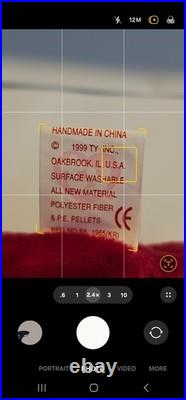 EXTREME RARE Valentina Beanie Baby 1998/99 Multi-Errors! (KR) No Stamp Hologram