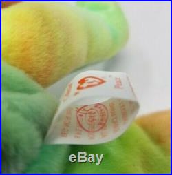 EXTREMELY RARE 1996 Ty Beanie Babies Peace Bear ERRORS RETIRED July 14, 1996