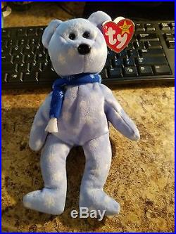 EXTREMELY RARE ERROR NEW ty beanie baby 1999 Holiday Teddy -RETIRED
