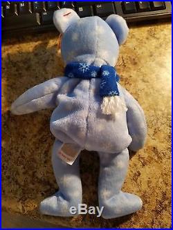 EXTREMELY RARE ERROR NEW ty beanie baby 1999 Holiday Teddy -RETIRED