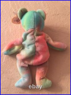 EXTREMELY RARE ERRORS TY Beanie Babies Peace Bear Retired with tag