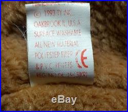 EXTREMELY RARE Retired Ty Beanie Baby'Curly' With Crooked Nose 17 TAG ERRORS